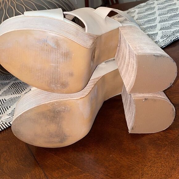 Shellys London Leather Platform Heel Size 9 - Picture 3 of 5